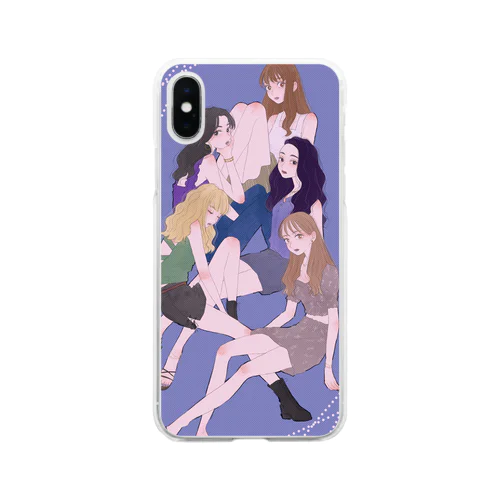 Blue Soft Clear Smartphone Case