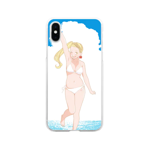 オトメ水着の楽園／ちえ Soft Clear Smartphone Case