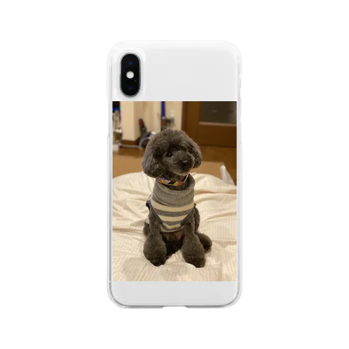 トイプードル　ヴァンくん Soft Clear Smartphone Case