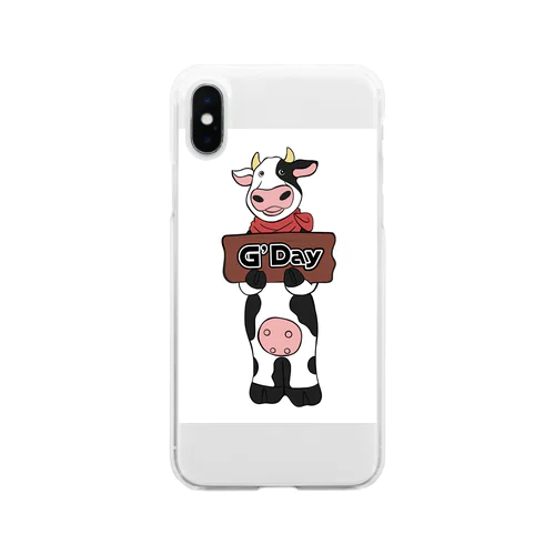 グッデイcow ソフトクリアスマホケース