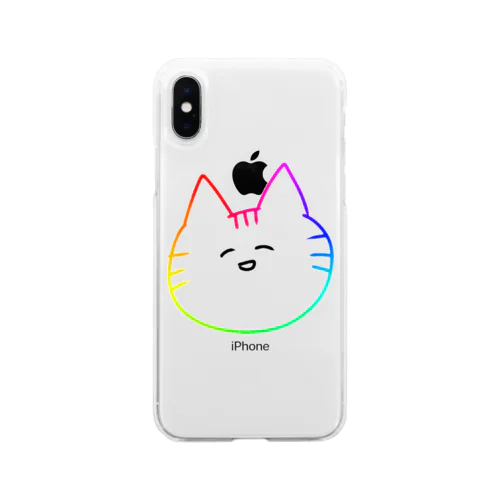 たおねこ Soft Clear Smartphone Case