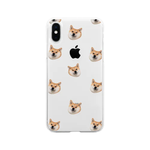 たくさんの犬たち Soft Clear Smartphone Case