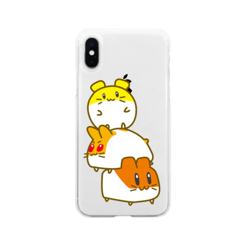 つみきハムタワー Soft Clear Smartphone Case