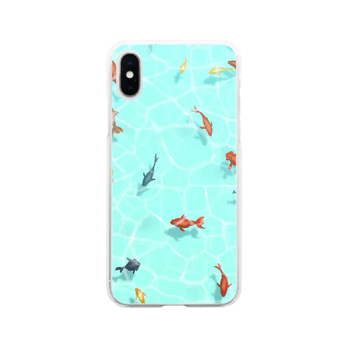 夏祭り(金魚すくい)2 Soft Clear Smartphone Case