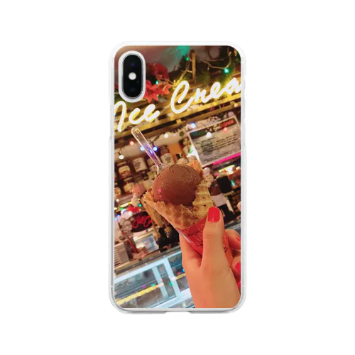 エモアイス Soft Clear Smartphone Case