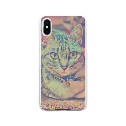 次女猫ニコ Soft Clear Smartphone Case