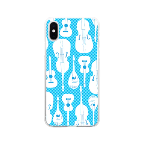 マンドリンオーケストラ(skyblue) Soft Clear Smartphone Case