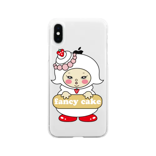 ファンシーケーキちゃん Soft Clear Smartphone Case