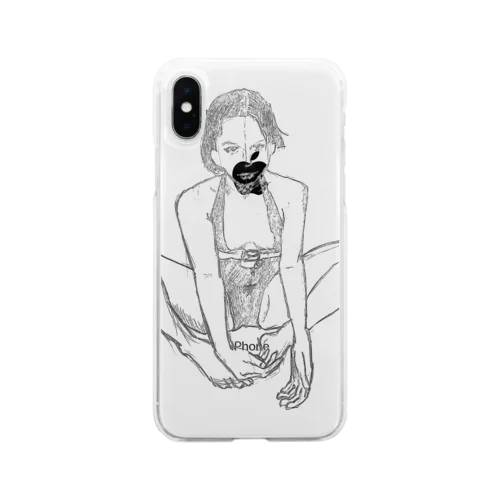 休憩 Soft Clear Smartphone Case