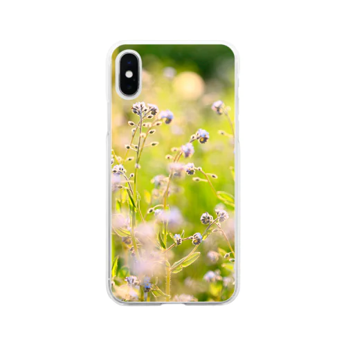 知らない野草のケース Soft Clear Smartphone Case