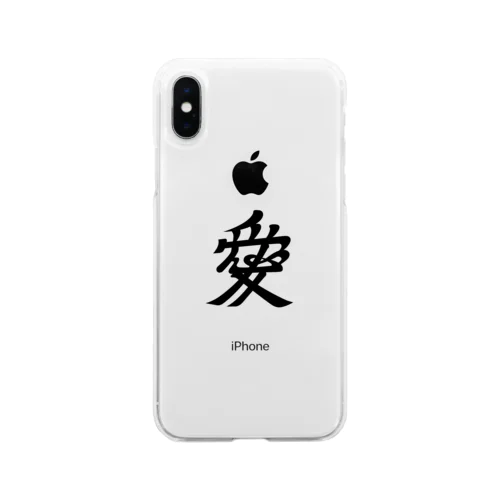 直江兼続（愛染明王） Soft Clear Smartphone Case