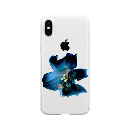 Lily (Denim Colour) Soft Clear Smartphone Case