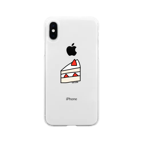 ケーキ（焼きそば） Soft Clear Smartphone Case