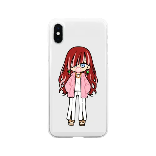 可愛い女の子🎀♀コギャルちゃん Soft Clear Smartphone Case