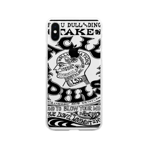 TAKE ACID PILLS_BLK Soft Clear Smartphone Case