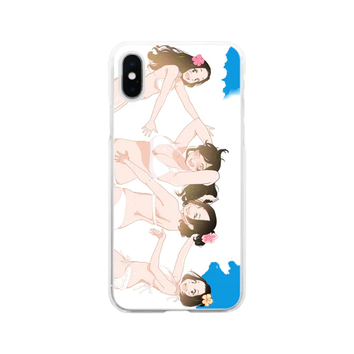 オトメ水着の楽園／ディベート部 Soft Clear Smartphone Case