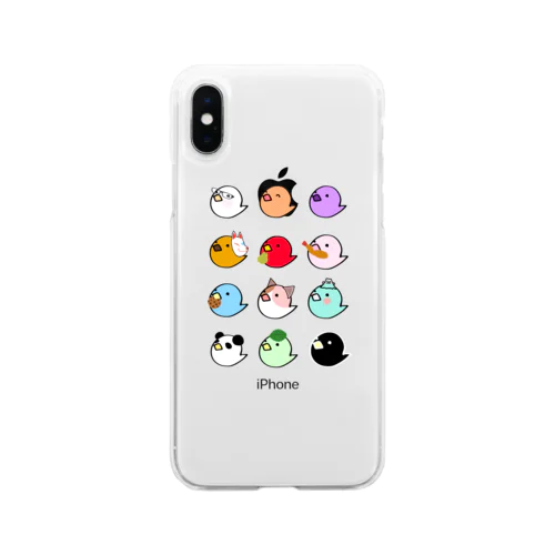 ひよこフレンズ集合 Soft Clear Smartphone Case