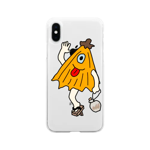 陽気な唐傘 Soft Clear Smartphone Case