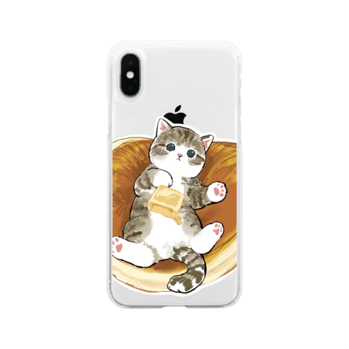 にゃんこパンケーキ Soft Clear Smartphone Case