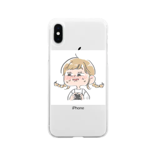 焦る女の子1 Soft Clear Smartphone Case