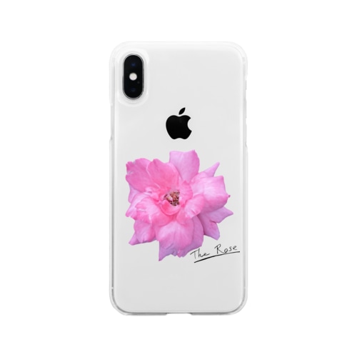 The Rose(手書き文字入り) Soft Clear Smartphone Case