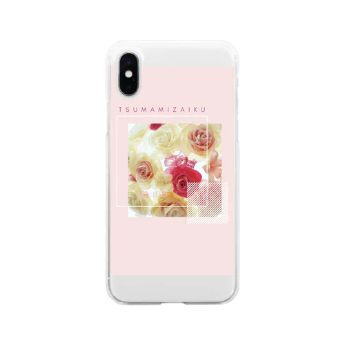 つまみ細工 Soft Clear Smartphone Case