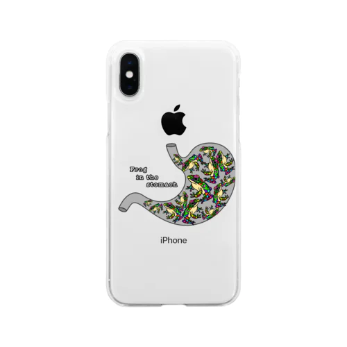 frog in The stomach Soft Clear Smartphone Case