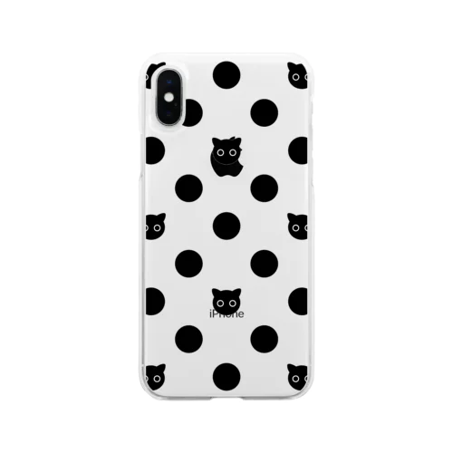 ドットねこ Soft Clear Smartphone Case