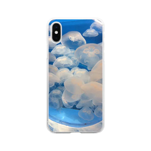 くらげアクアリウム Soft Clear Smartphone Case