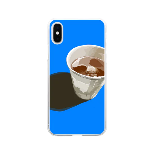 麦茶のスマホケース Soft Clear Smartphone Case