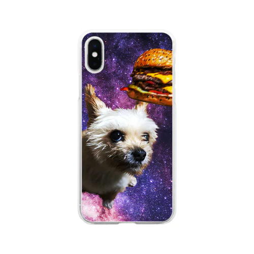 Moko moko hamburger Soft Clear Smartphone Case