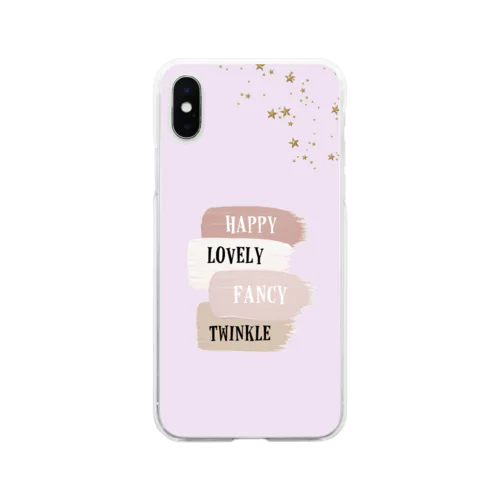 Happy♡ Soft Clear Smartphone Case