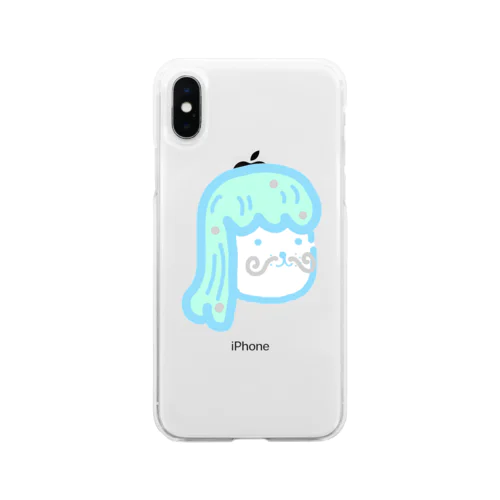 猫ウィッグ Soft Clear Smartphone Case