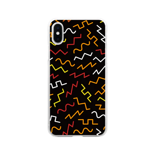 synth wave 808 Soft Clear Smartphone Case