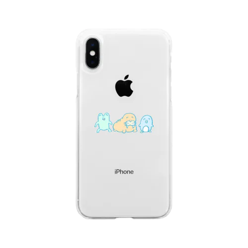 かえるくん・せいうちくん・ぺんぎんくん Soft Clear Smartphone Case
