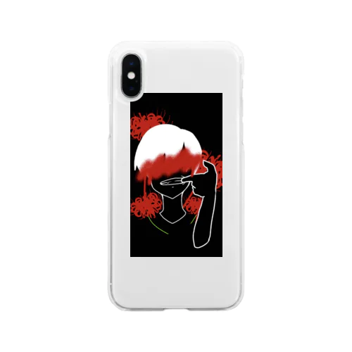 彼岸花と青年 Soft Clear Smartphone Case