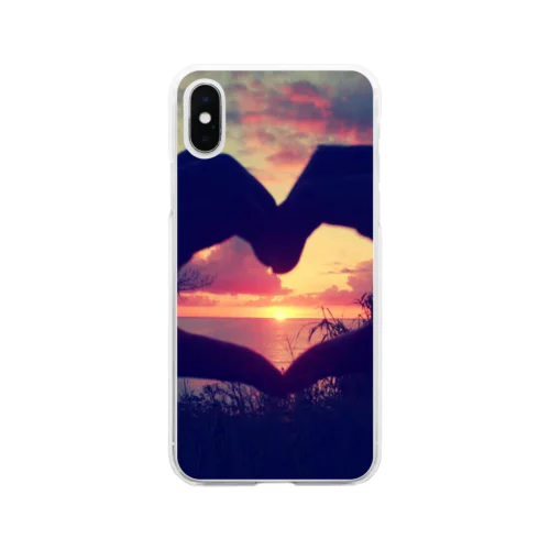 夕陽♡ Soft Clear Smartphone Case