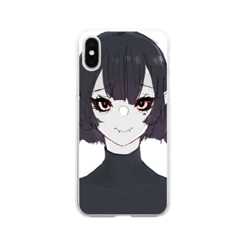 Vampire girl  社会的に厄介な吸血鬼の少女 Soft Clear Smartphone Case