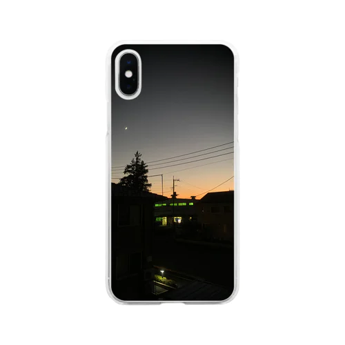 夕焼け Soft Clear Smartphone Case