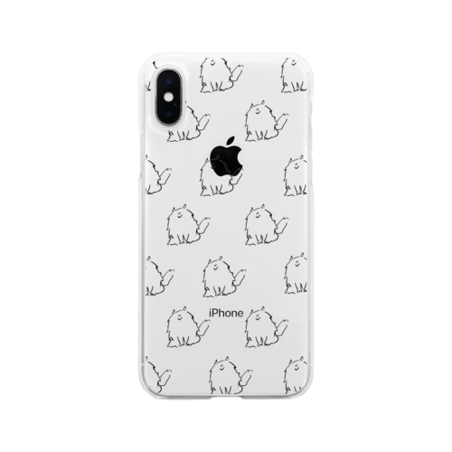 ふわっときゃっと Soft Clear Smartphone Case
