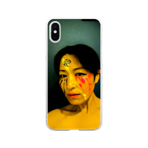 「Rain On Me」Naomi Okiバージョン Soft Clear Smartphone Case