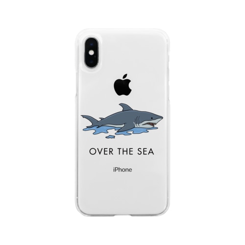 打ち上げられたサメ Soft Clear Smartphone Case