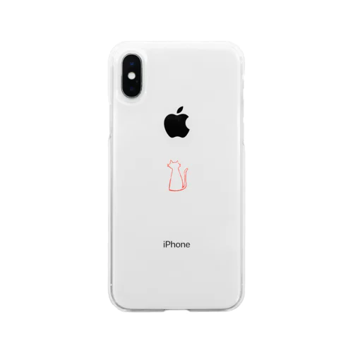 ニャンポイント Soft Clear Smartphone Case