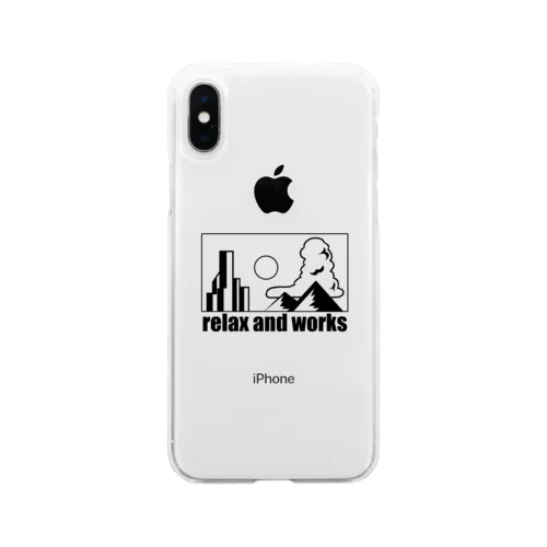 relax and works items ソフトクリアスマホケース
