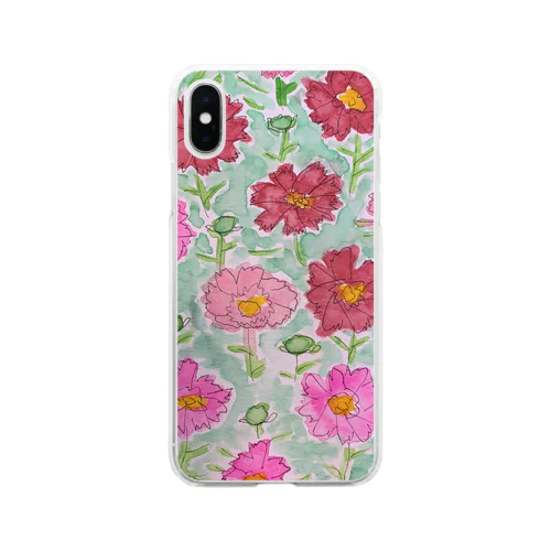 秋桜 Soft Clear Smartphone Case