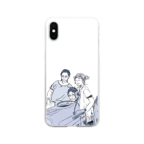 ３人組 Soft Clear Smartphone Case