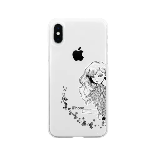 堕天使ちゃん Soft Clear Smartphone Case