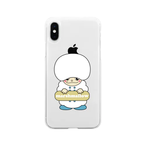 マシュマロ君 Soft Clear Smartphone Case