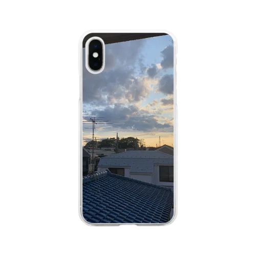 とある場の夕焼け Soft Clear Smartphone Case