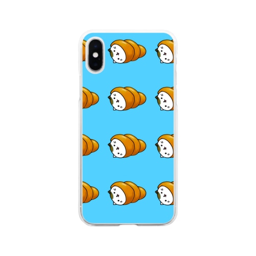 ネココロネ みずいろ Soft Clear Smartphone Case